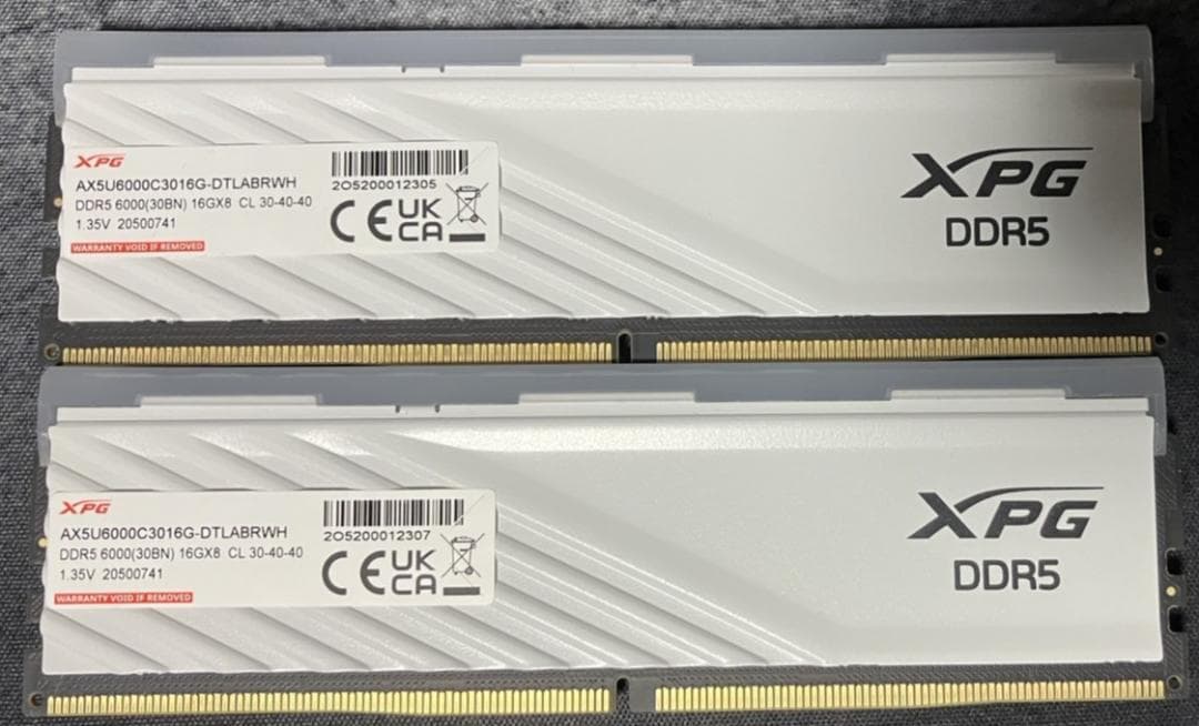 ADATA DDR5 6000 16gb×2(32GB) CL30