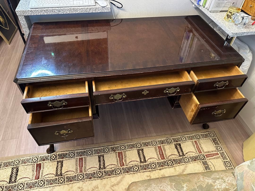 オフィスデスク ヴィンテージ アンティーク ロココ