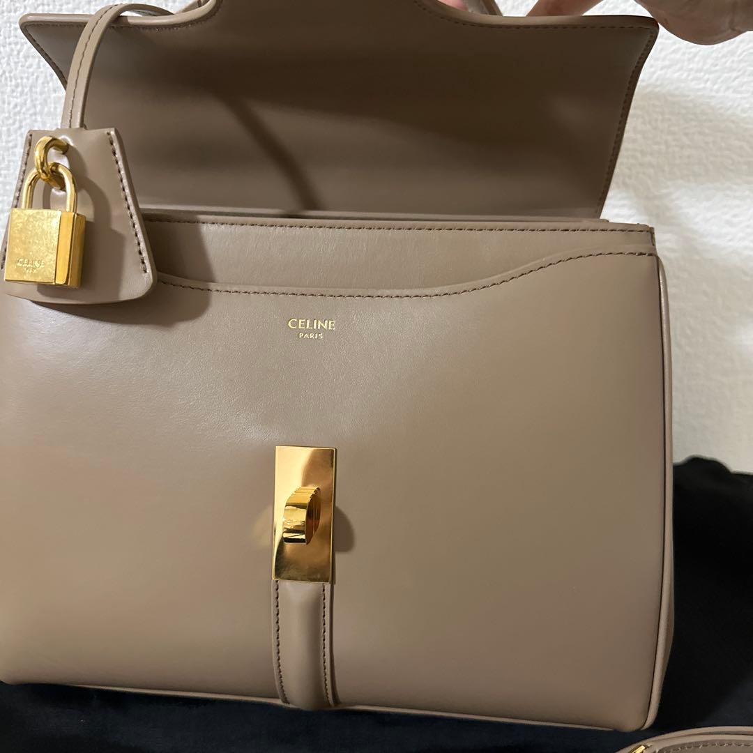 celine スモール　セーズ　バッグ　ベージュ系