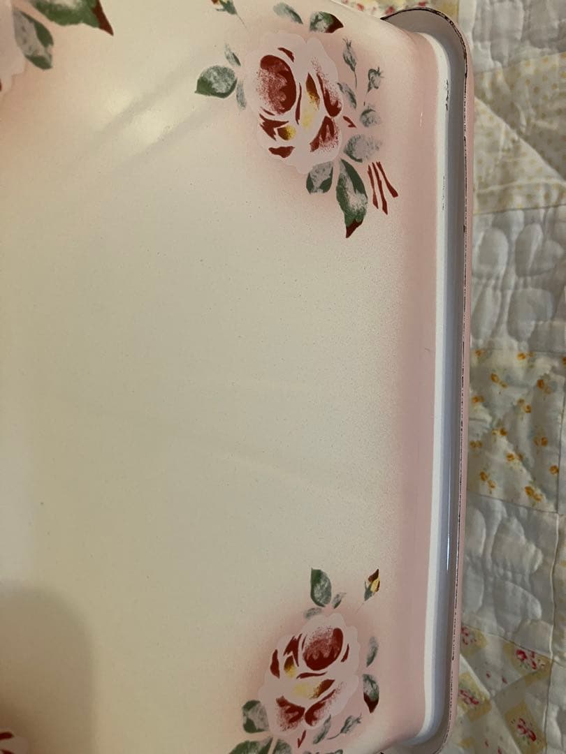 イマン　プリンセスローズ　ボックス缶　ホーロー