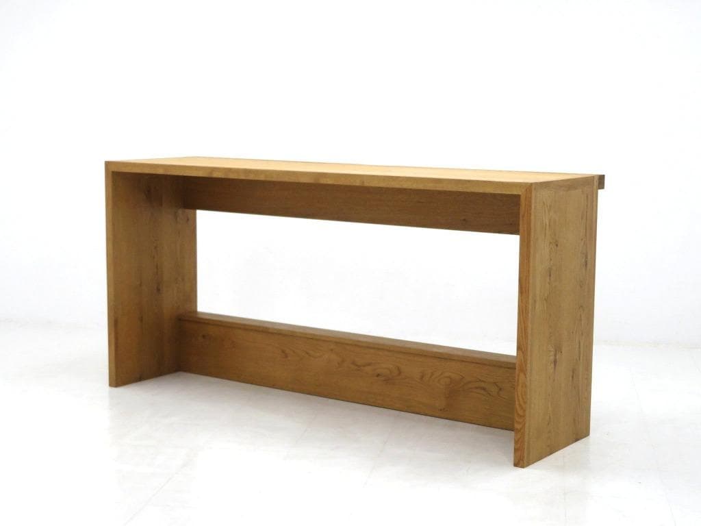 展示品　クラッシュゲート　オーク材　カウンターテーブル　キッチン　カフェ