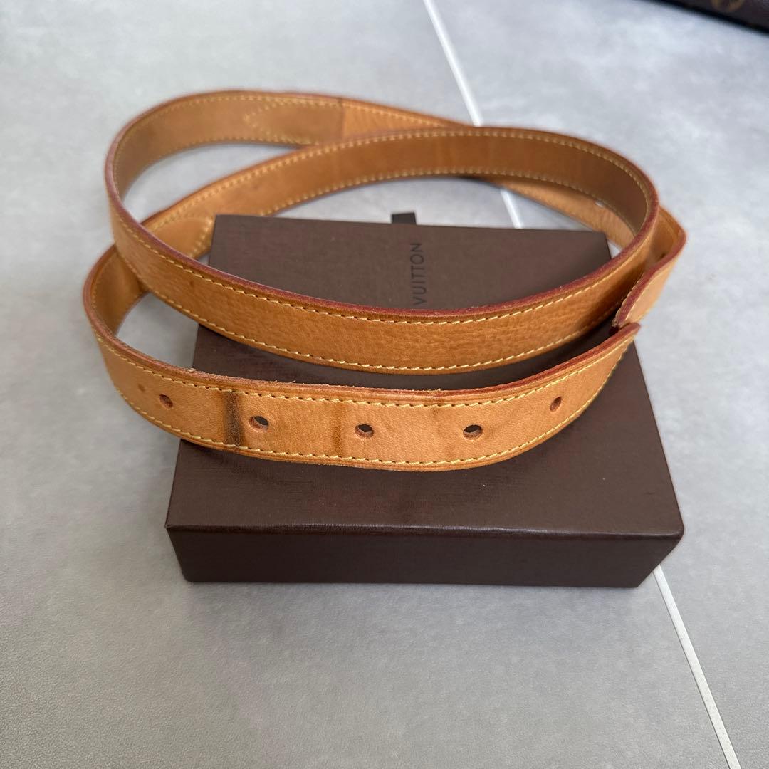 LOUIS VUITTON ヌメ革ショルダーストラップ 120センチ