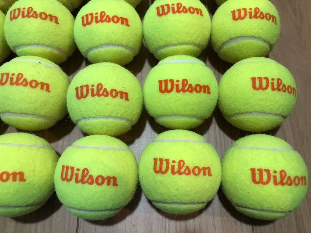 中古硬式テニス　オレンジボール30球　プラス　ダンロップオレンジボール30球