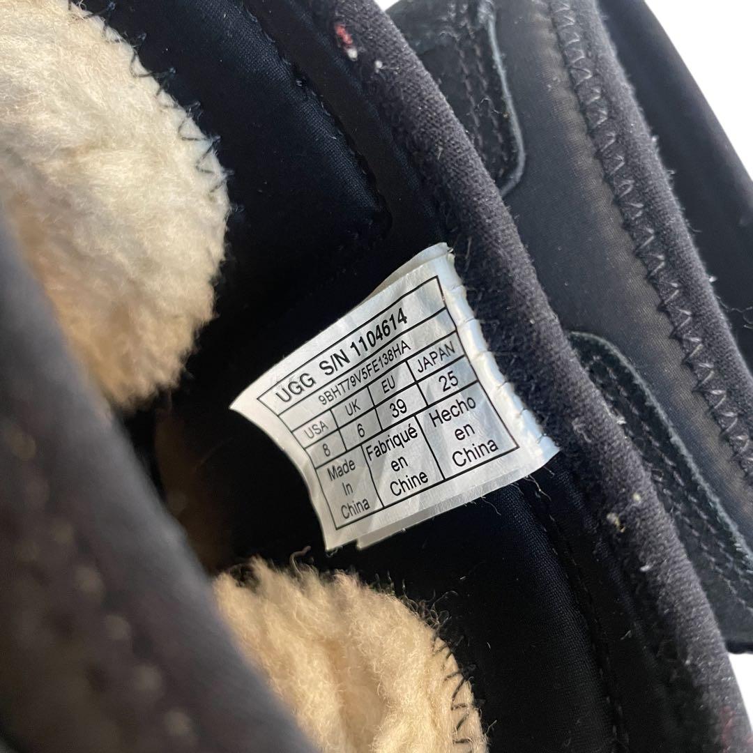 UGG サイドゴア　ブーツ　厚底　ブラック　25