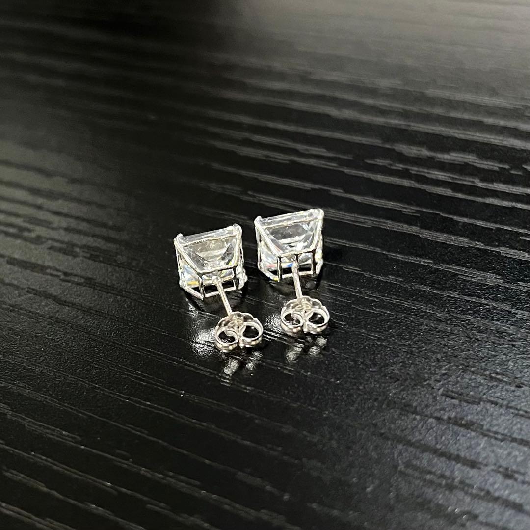 AVALANCHE(アバランチ) 14Kホワイトゴールド ピアス 四角 7mm