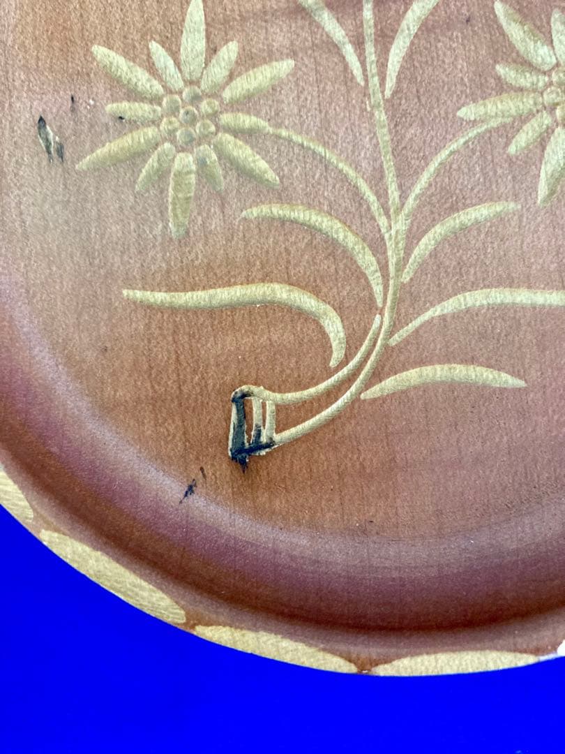 オルゴール　リュージュ・ロマンス　花柄木製皿3枚セット