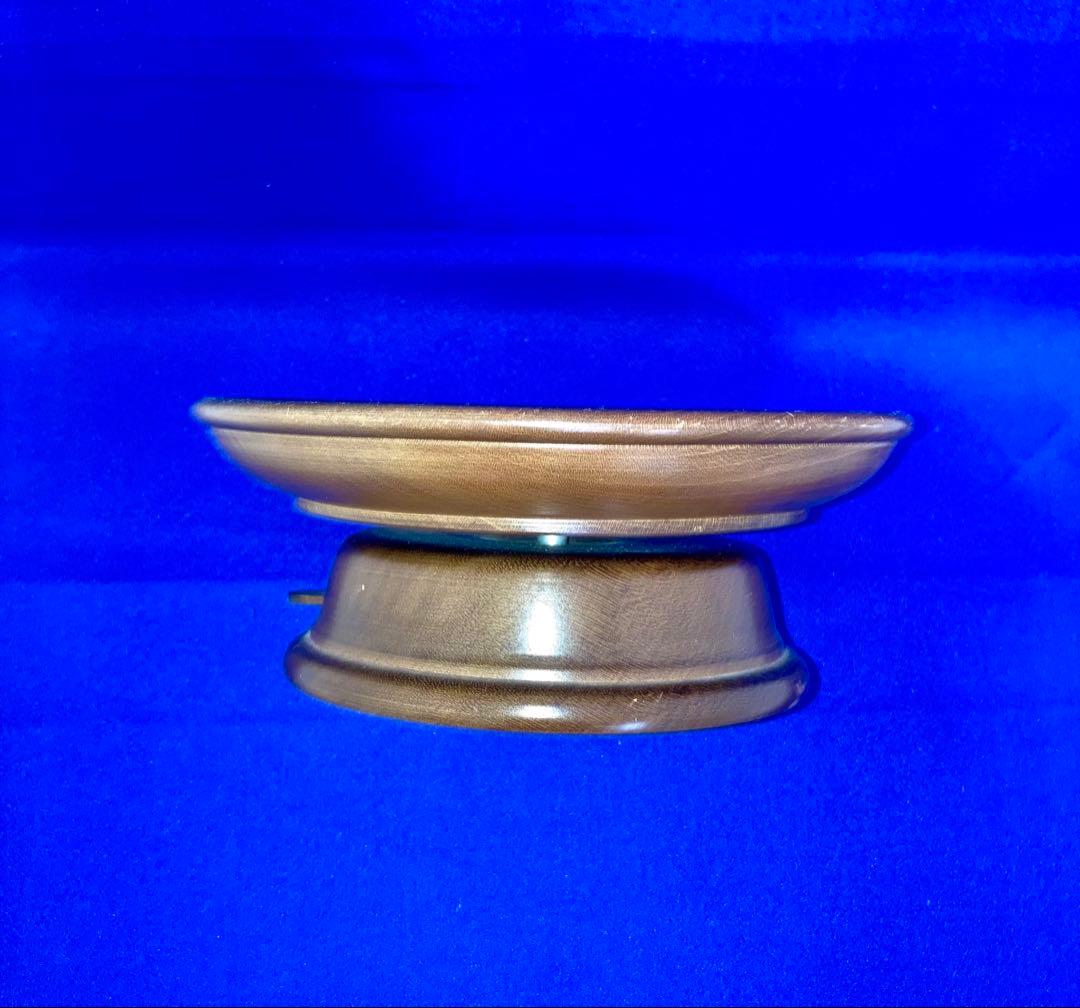 オルゴール　リュージュ・ロマンス　花柄木製皿3枚セット