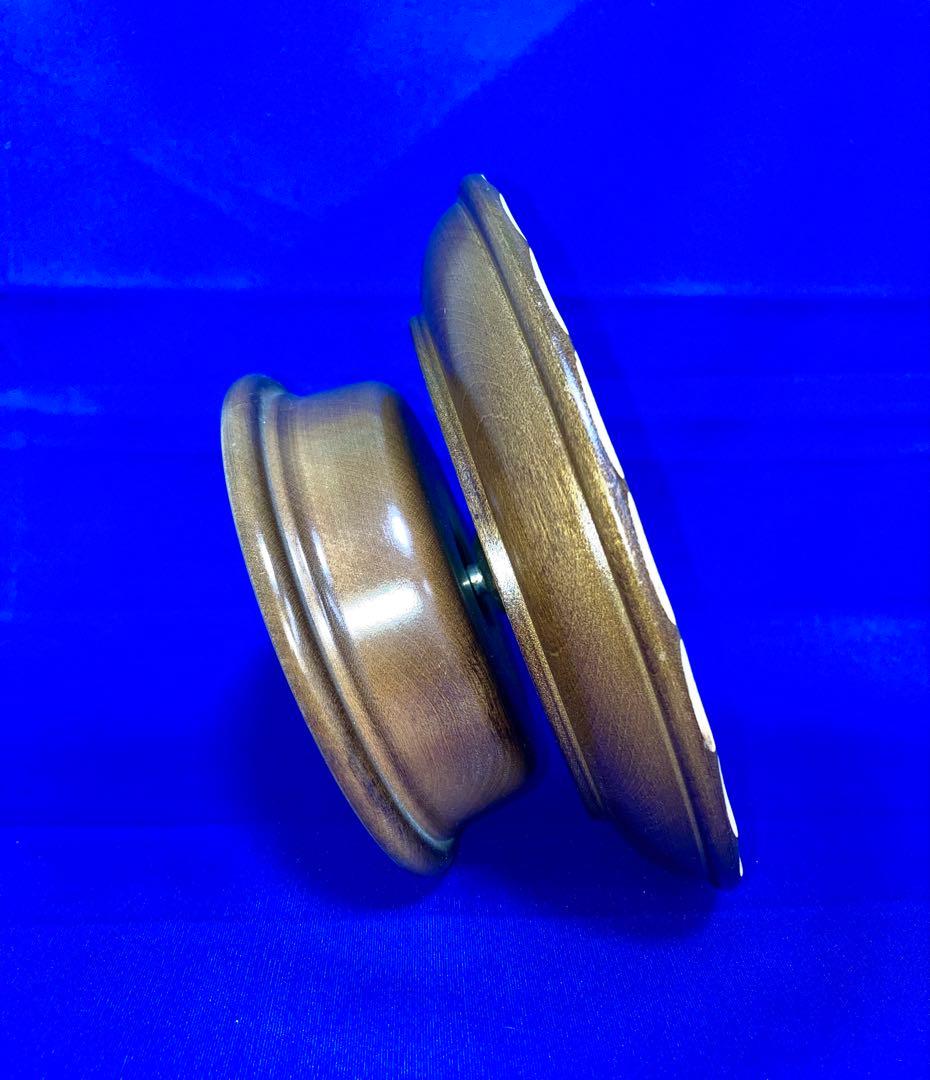 オルゴール　リュージュ・ロマンス　花柄木製皿3枚セット