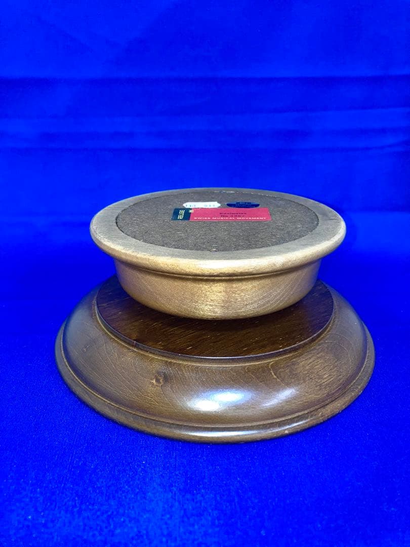 オルゴール　リュージュ・ロマンス　花柄木製皿3枚セット