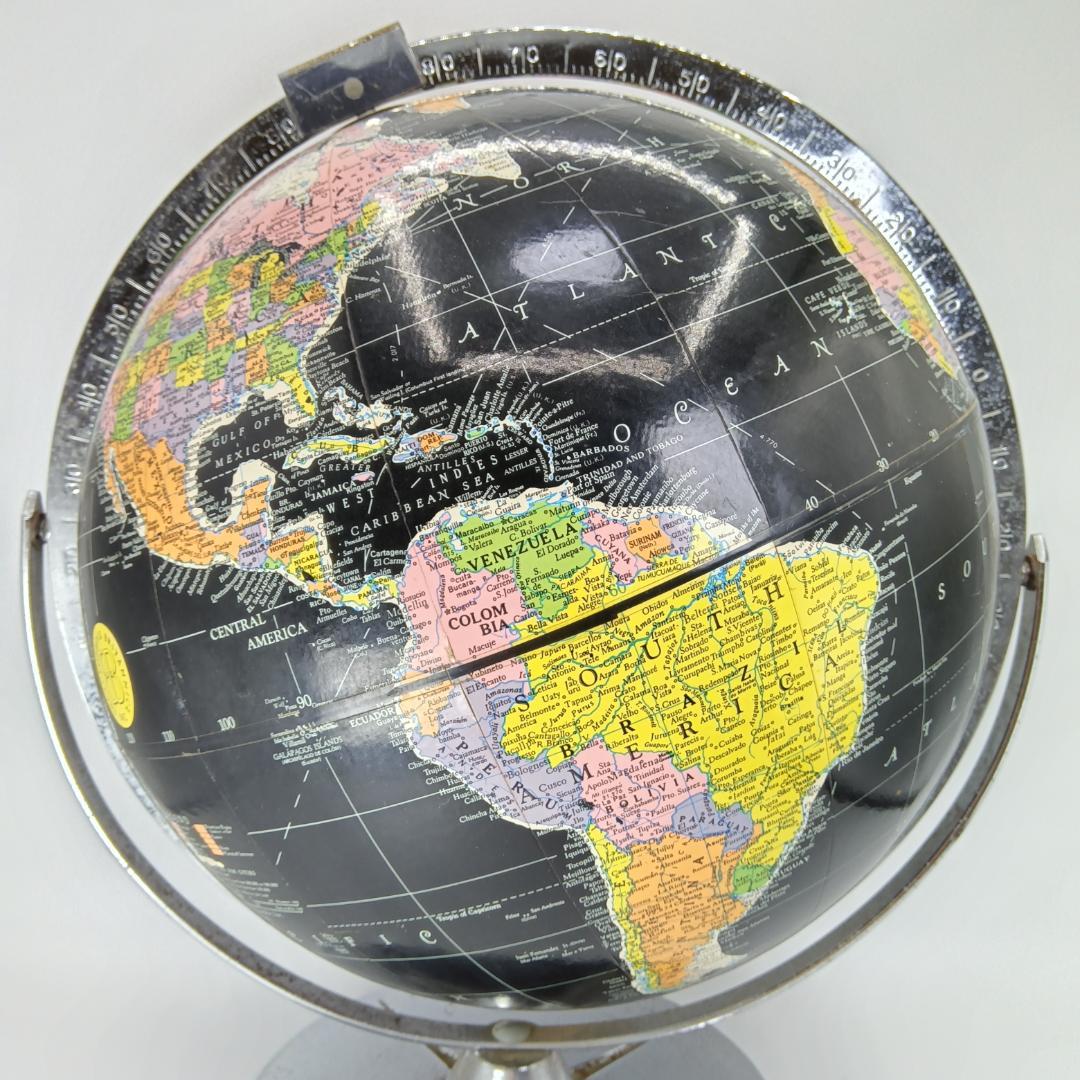 60〜70年代 ブラックオーシャングローブ 地球儀 黒い海