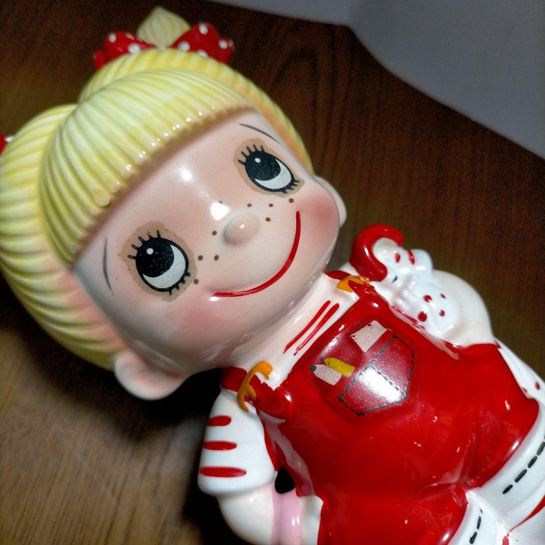 レア！内藤ルネ 貯金箱 陶器 女の子