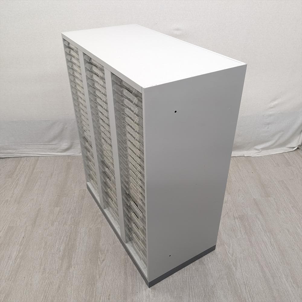 ライオン　3列 20段　レターケース　キャビネット　書類ケース　クリアケース　B