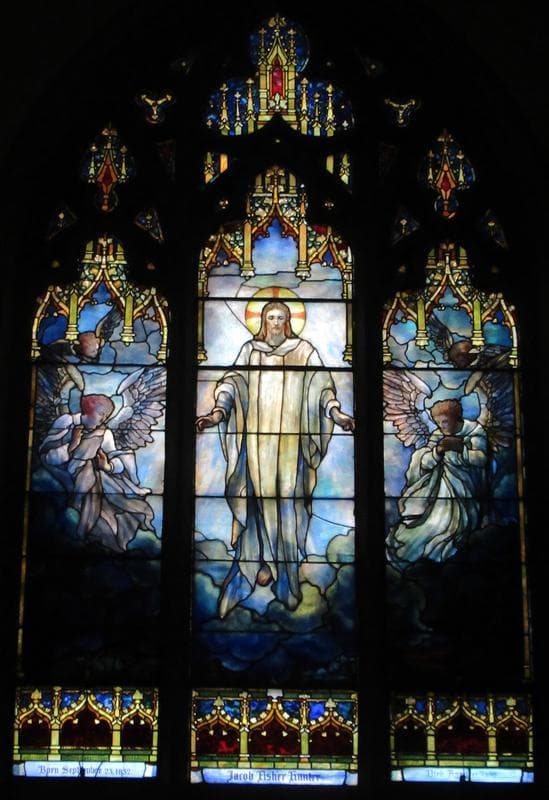 ティファニー ルーテル教会 ヴィンテージ ステンドグラス 祈りの天使 トロント