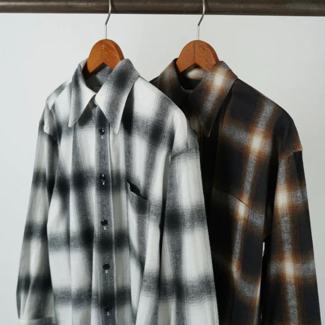 THE SHINZONE ダブル カフ チェック シャツ値下げ