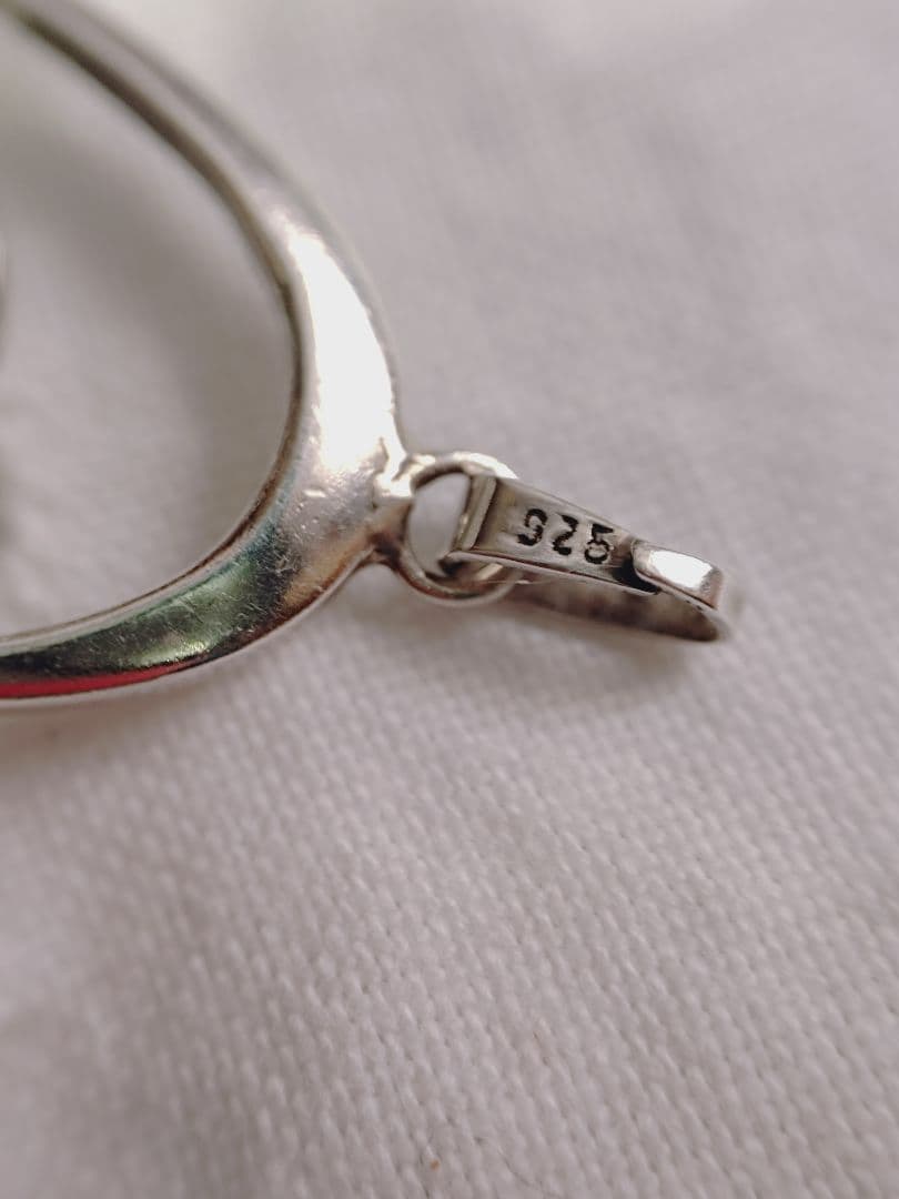 翡翠 ネックレストップ＆ブローチ ２ウェイ シルバー925