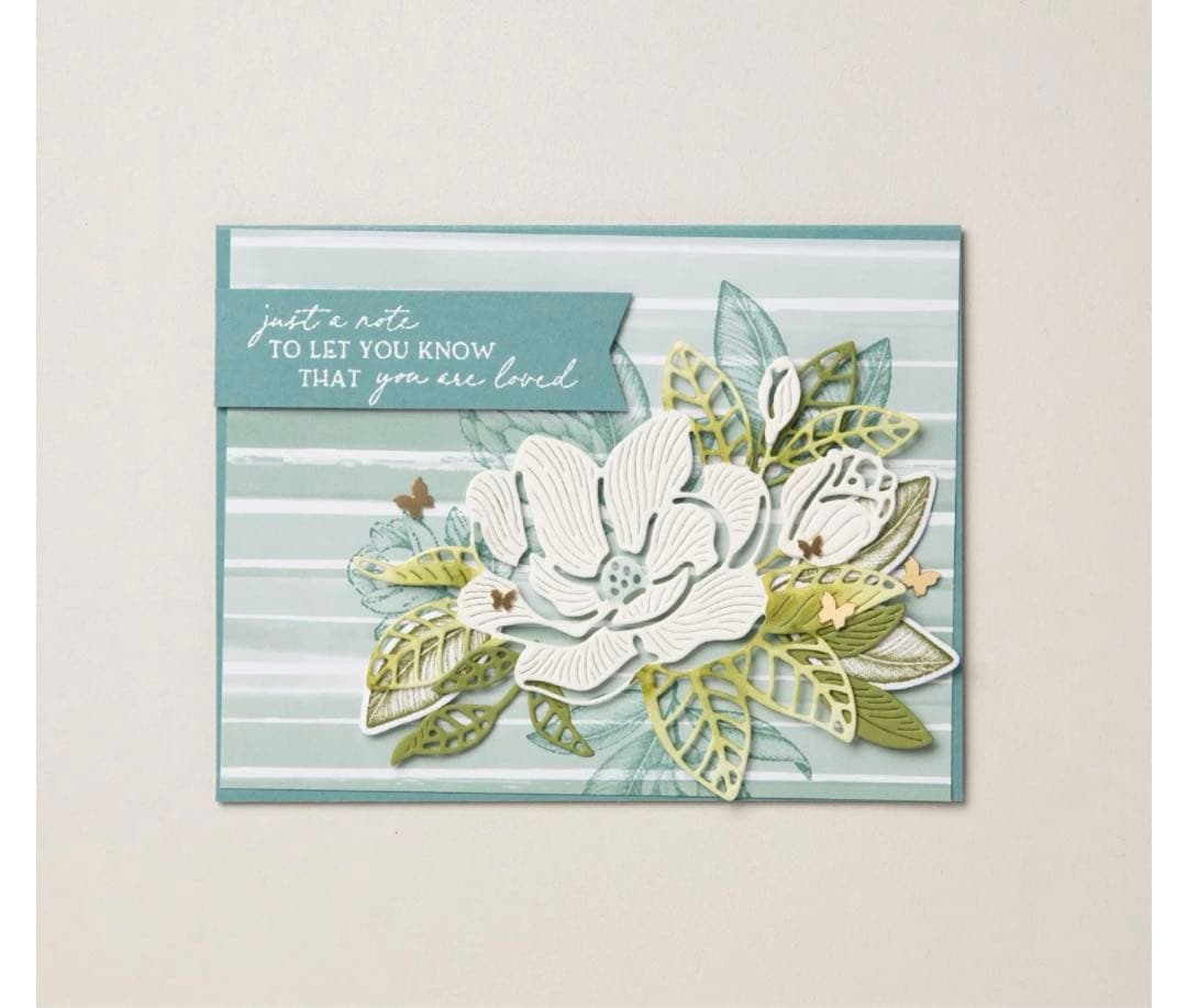 一点限り♡未使用スタンピンアップ　豪華マグノリアスタンプ&ダイセット