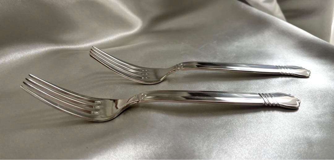 【未使用】純銀★稀少品　ロイヤルコペンハーゲン　ストロイエ　ディナーフォーク