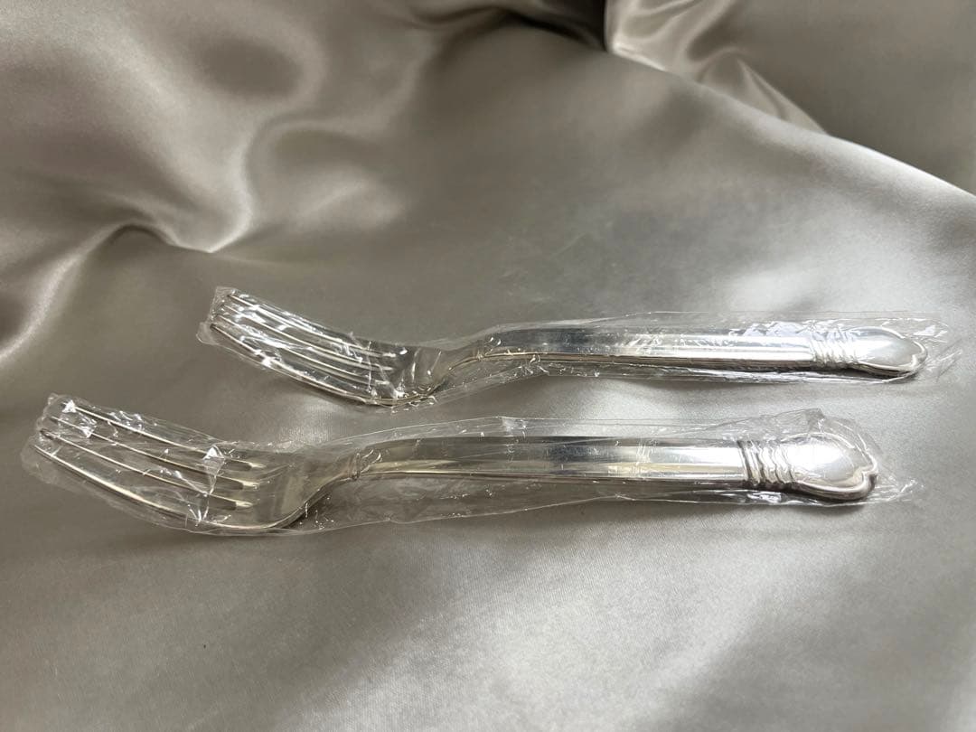 【未使用】純銀★稀少品　ロイヤルコペンハーゲン　ストロイエ　ディナーフォーク