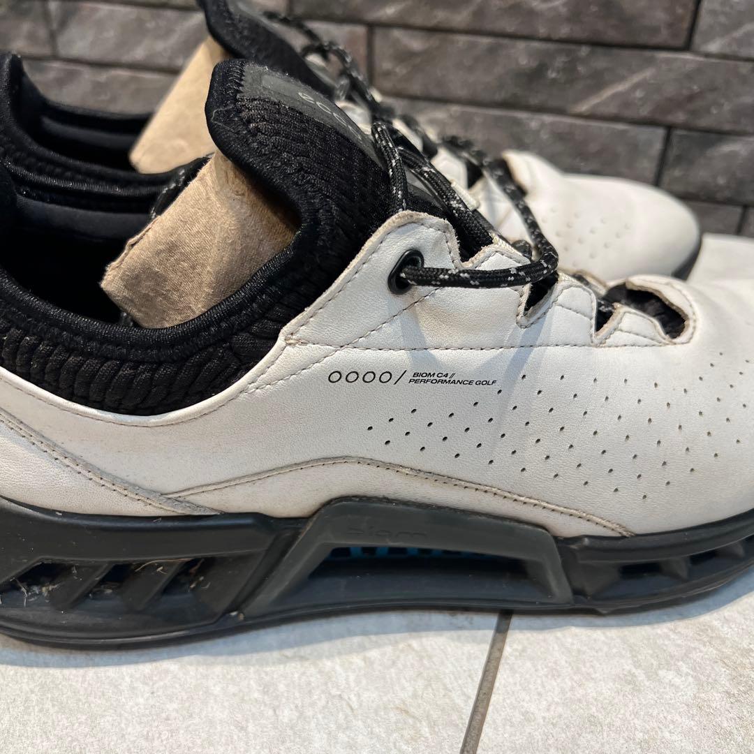 ECCO ゴルフシューズ ホワイト/ブラック