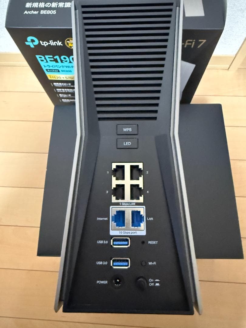 TP-Link BE19000（Archer BE805）Wi-Fi 7ルーター