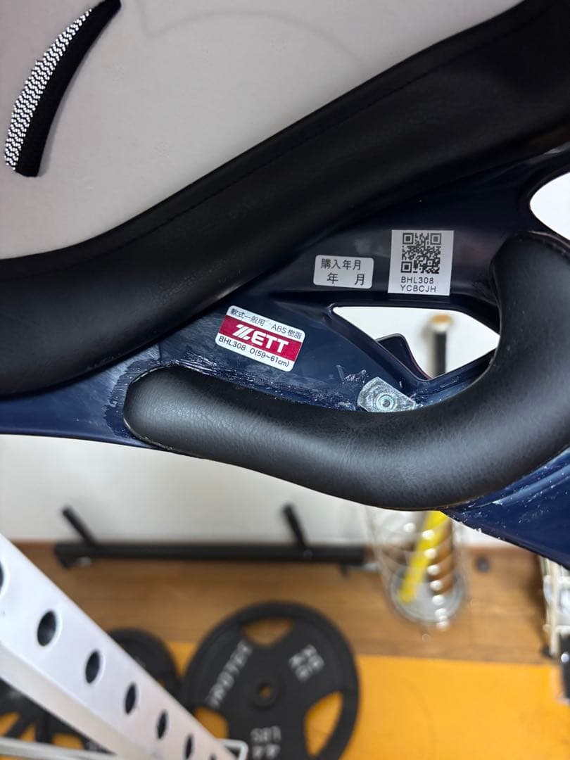 ［軟式Oサイズ］ZETT バッター用ヘルメット ネイビー