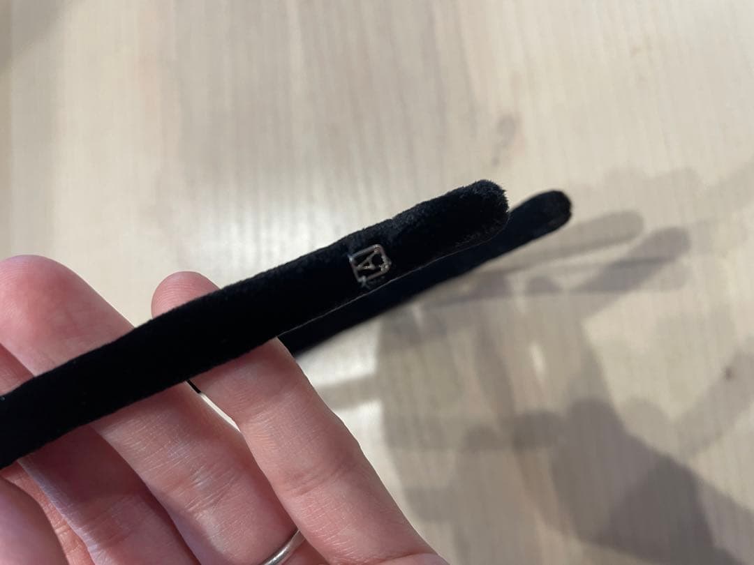 【美品】ALEXANDRE DE PARIS ブラック ベルベッド　5mm