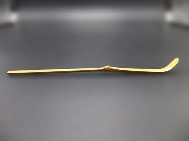 表千家十一代　碌々斎　自作茶杓／共箱・共筒／銘「青苔」