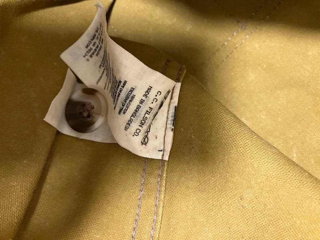 FILSONフィルソンTINCLOTH VESTオイルティンクロスベストカーキ