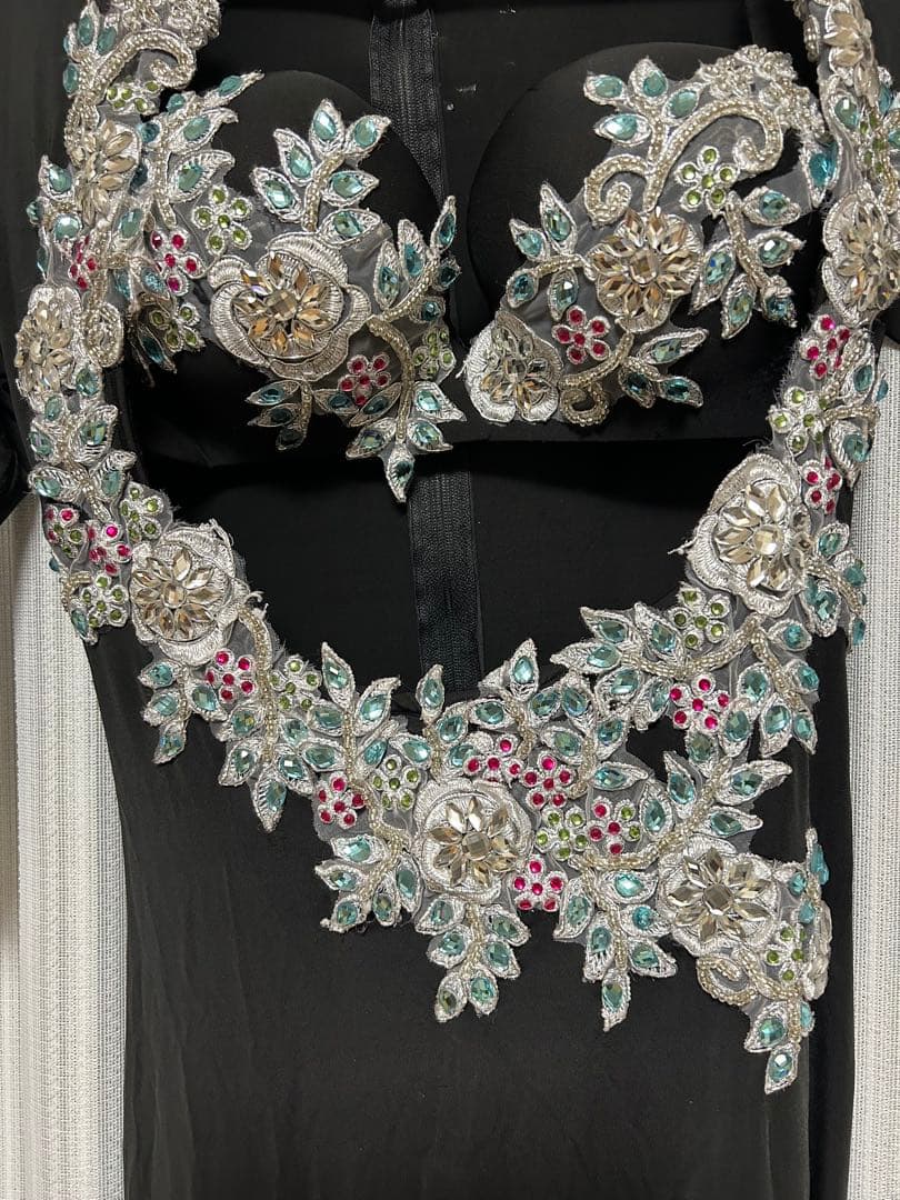 ベリーダンス衣装　サイーディドレス／バラディドレス　ブラック