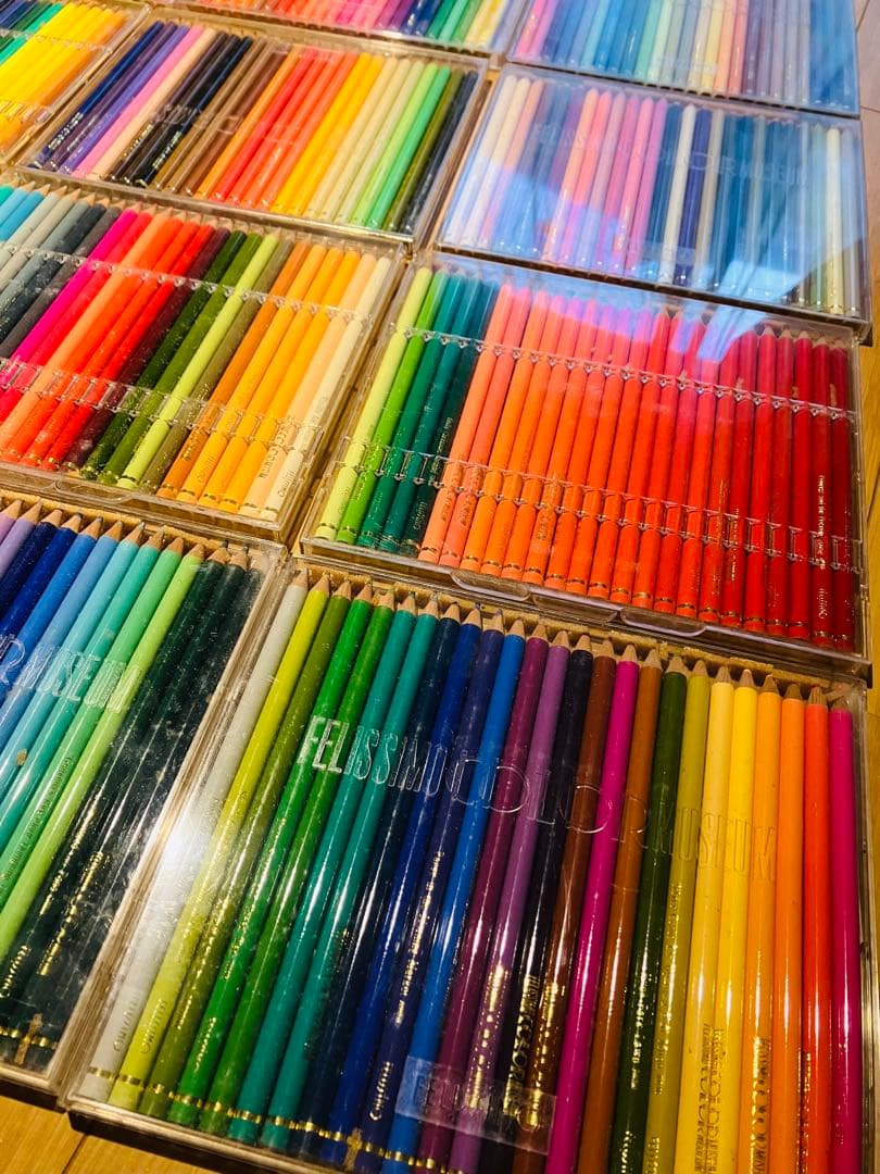 【月末SALE】フェリシモ500色☆色鉛筆☆珍しい英名☆