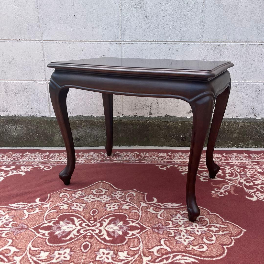 maruni マルニ家具◾️猫脚デザイン 木製サイドテーブル コーヒーテーブル