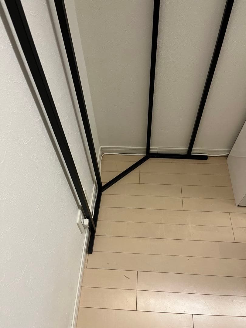 コーナーハンガーラック トールサイズ ブラック