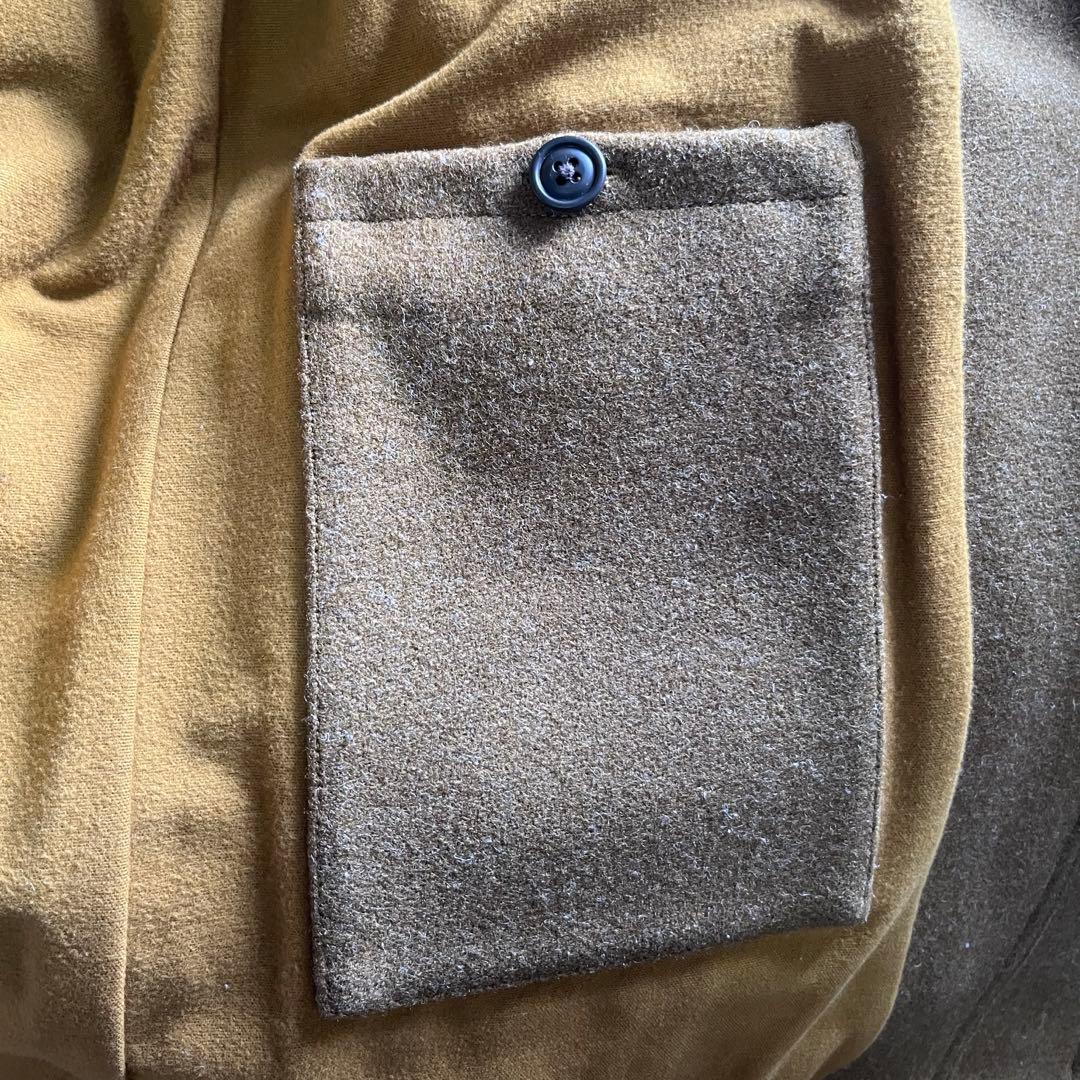 美品 エルエルビーン シグネチャー メルトン ウール モッズコート 筆記体タグ