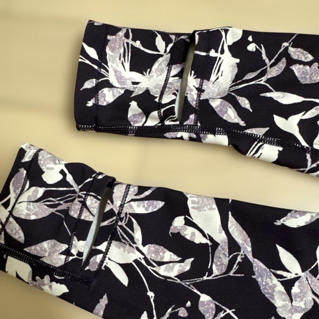 easyoga ヨガウェアセット パープル葉柄