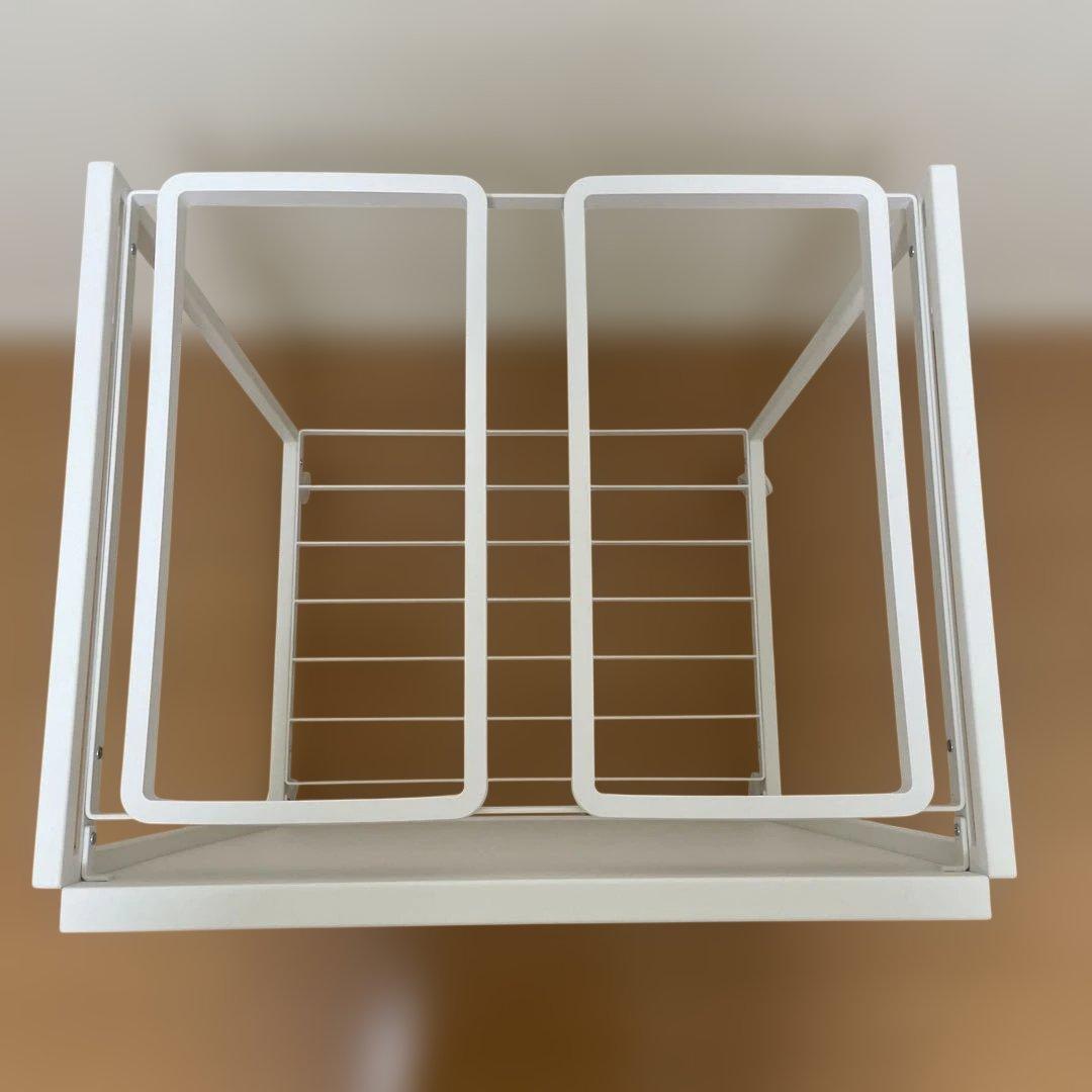 山﨑実業 tower 目隠し分別ダストワゴンキャスター付き ゴミ箱