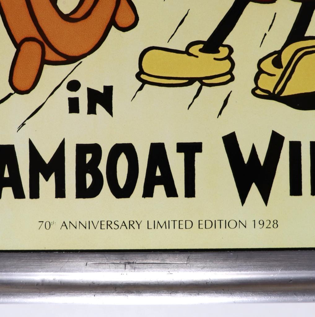 蒸気船ウィリー 70周年記念 ディズニー公式 ヴィンテージ ステンドグラス