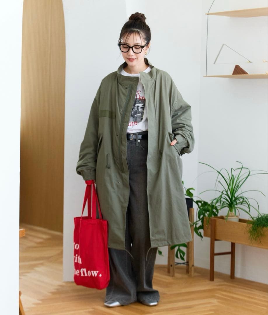 モッズコート　オリーブ（3WAY・モッズコート・キルトライナー）