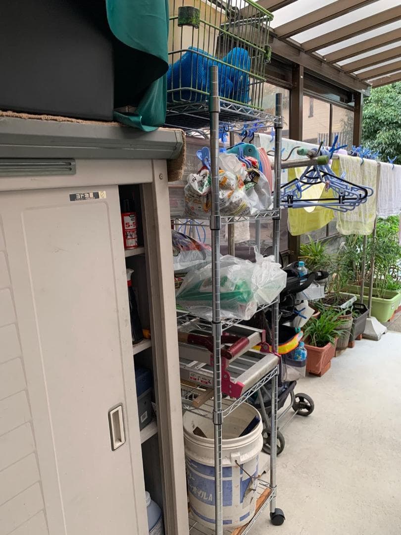 Aドウシシャ ルミナス互換 メタルルミナスラック 幅90 4段 スチールラック