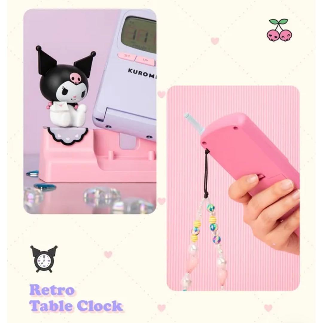 サンリオ　エンジェルキティ　時計　天使 ガラケー形置き時計