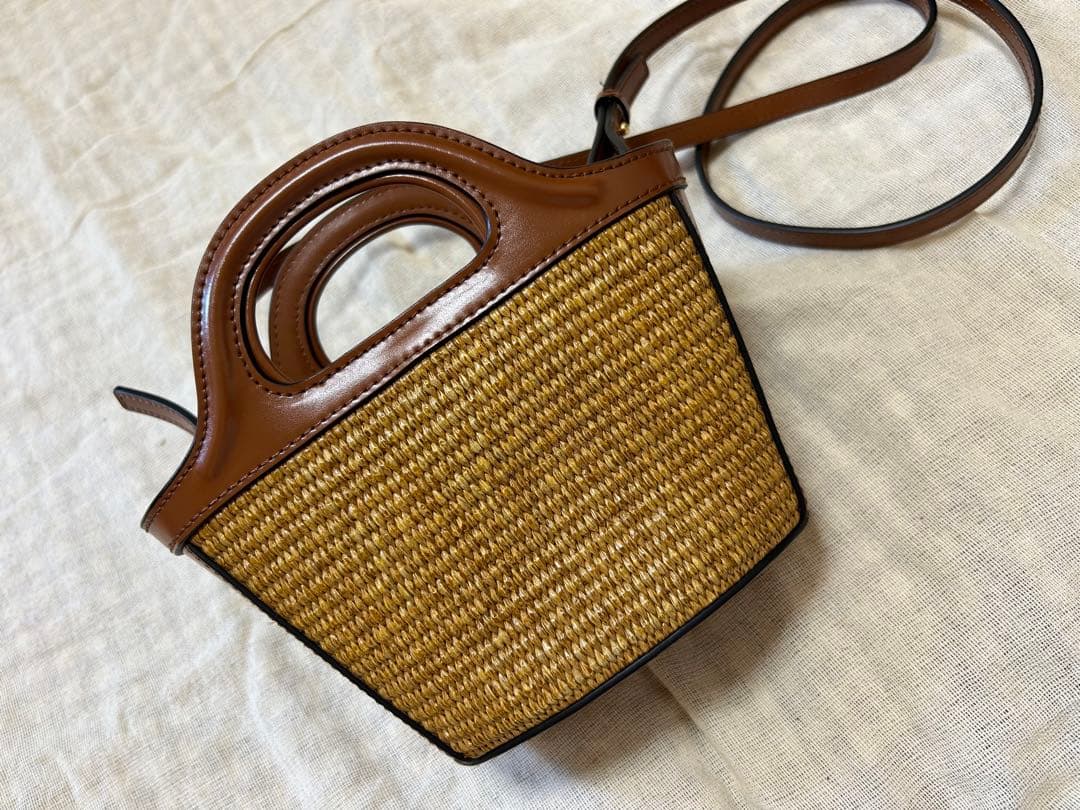 MARNI レザー かごバッグ