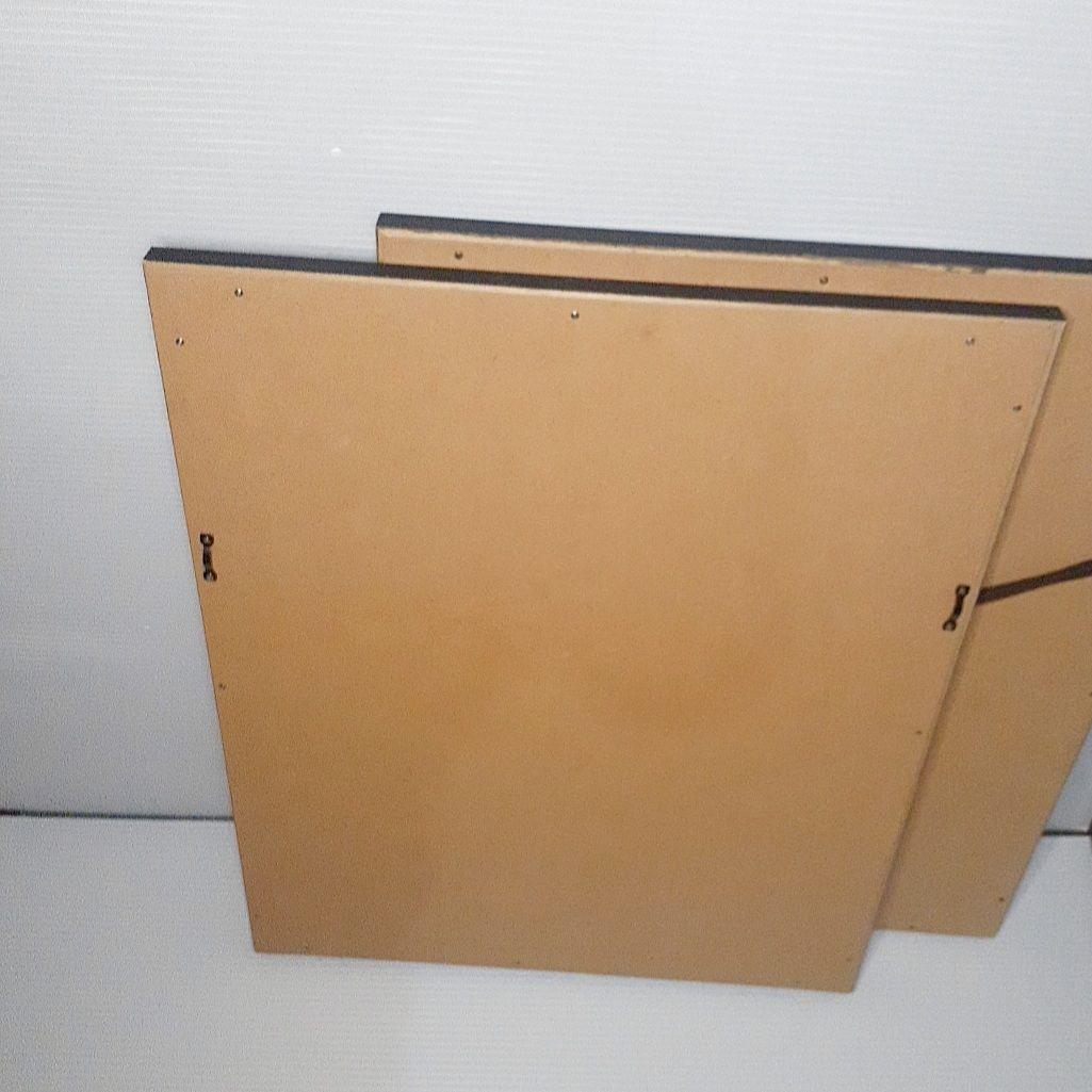 ２枚セット　Löwenbräu レーベンブロイ 大型パブミラー　　ビンテージ