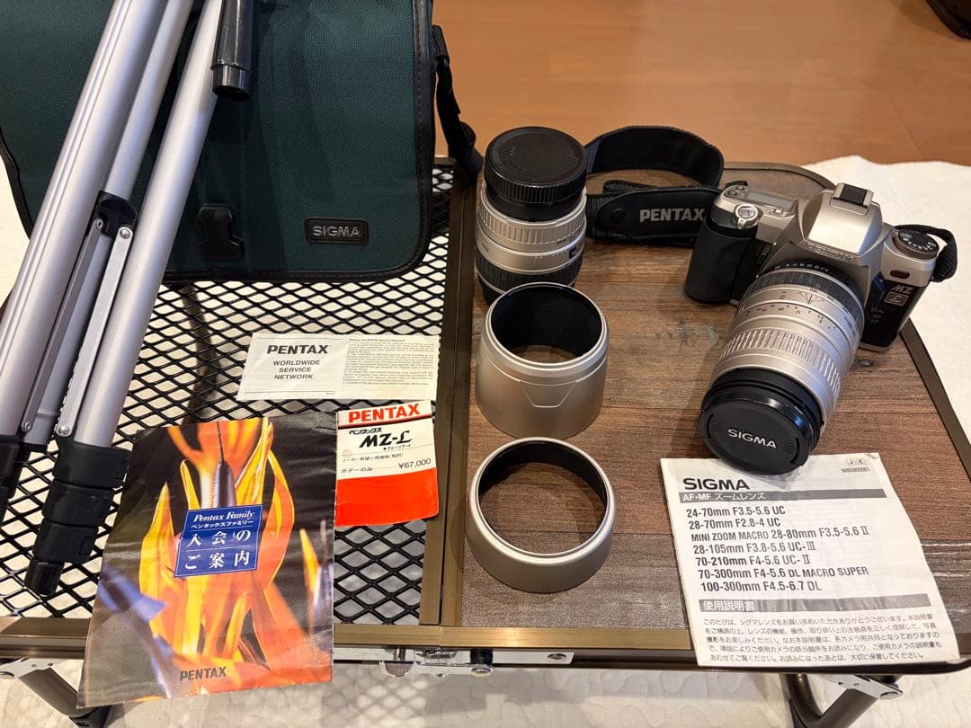 PENTAX MZ-L 一眼レフ SIGMAレンズ付き•三脚付