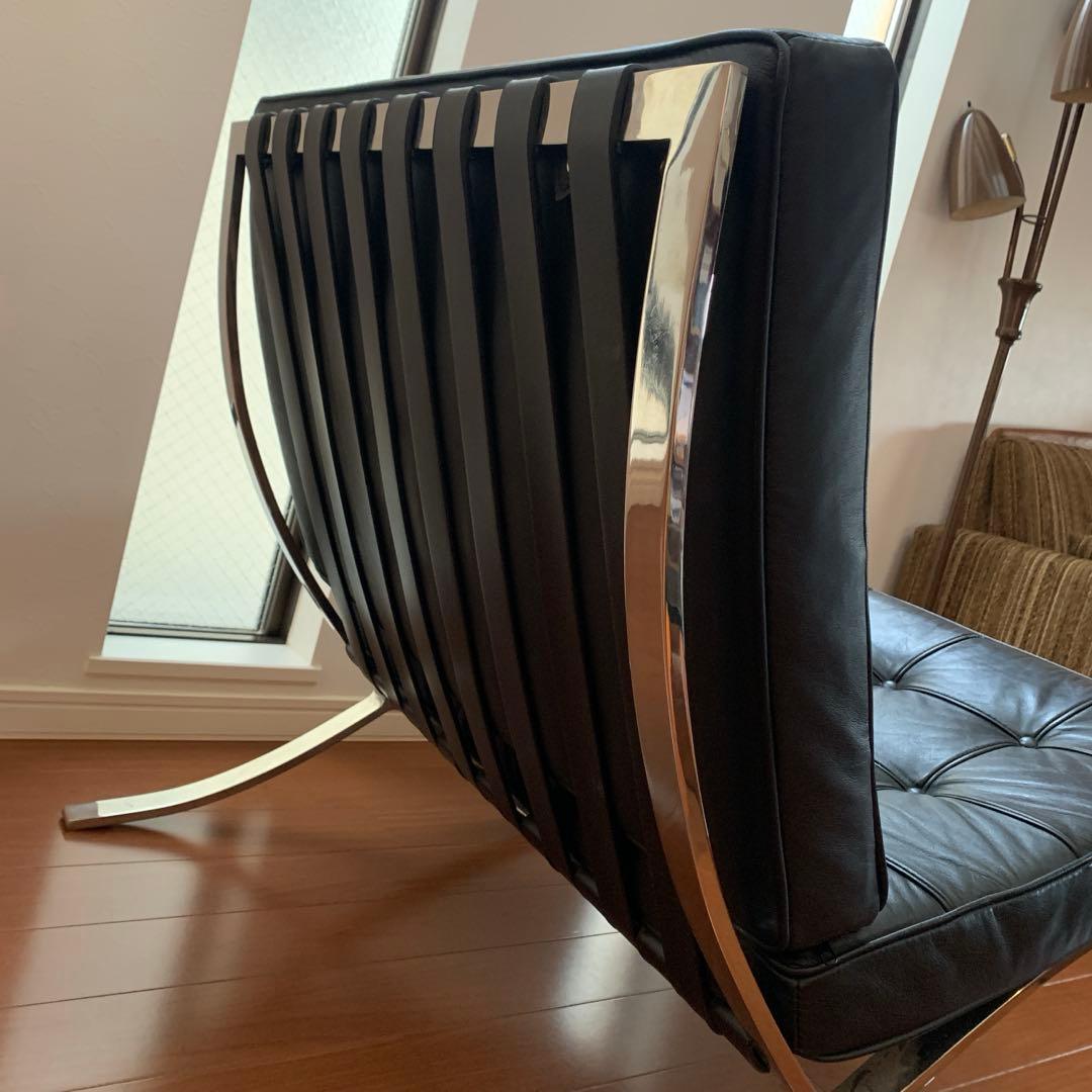 【高級】バルセロナチェアー 本革 ヴィンテージ ミッドセンチュリー モダン