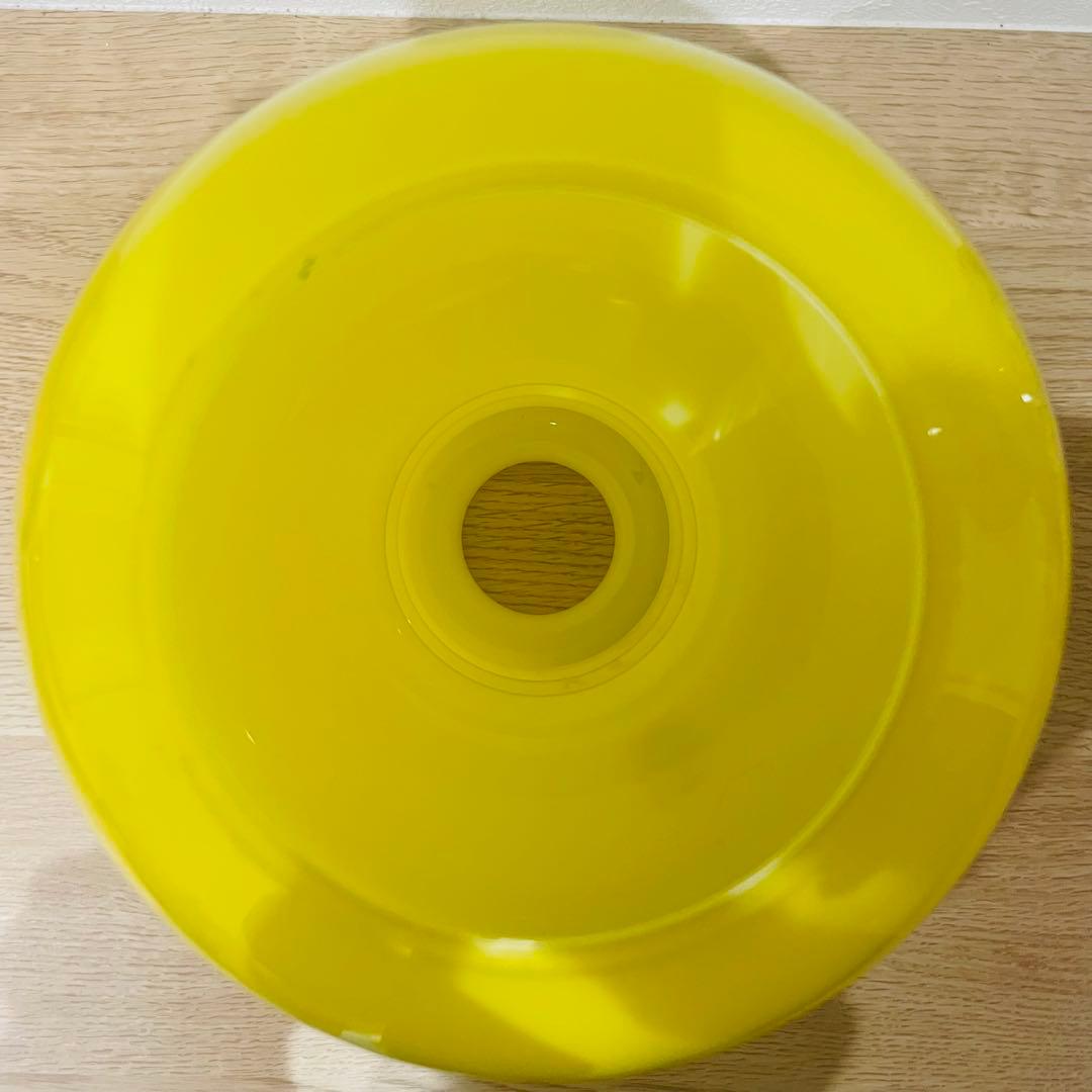 昭和レトロ ペンダントライト イエロー 黄色 レトロポップ ガラス 天井照明