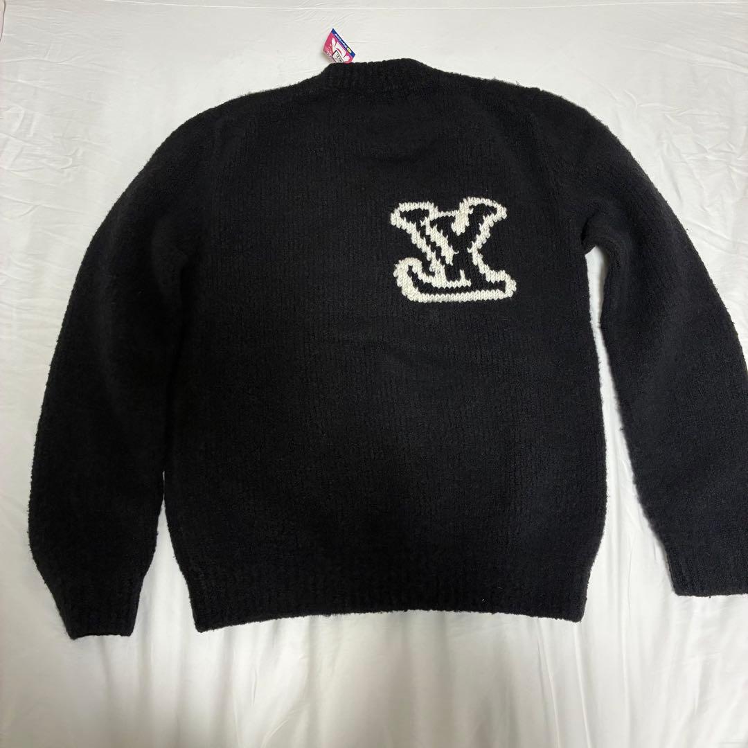 【正規品】ルイヴィトン LV インターシャ クルーネック ニット　Ｍ