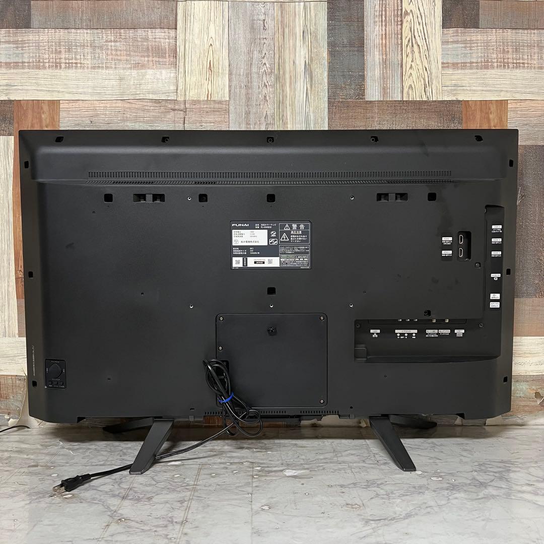 全国送料込❣️FUNAI43型4Kチューナ&2番組録画機能内蔵。ネット視聴多数