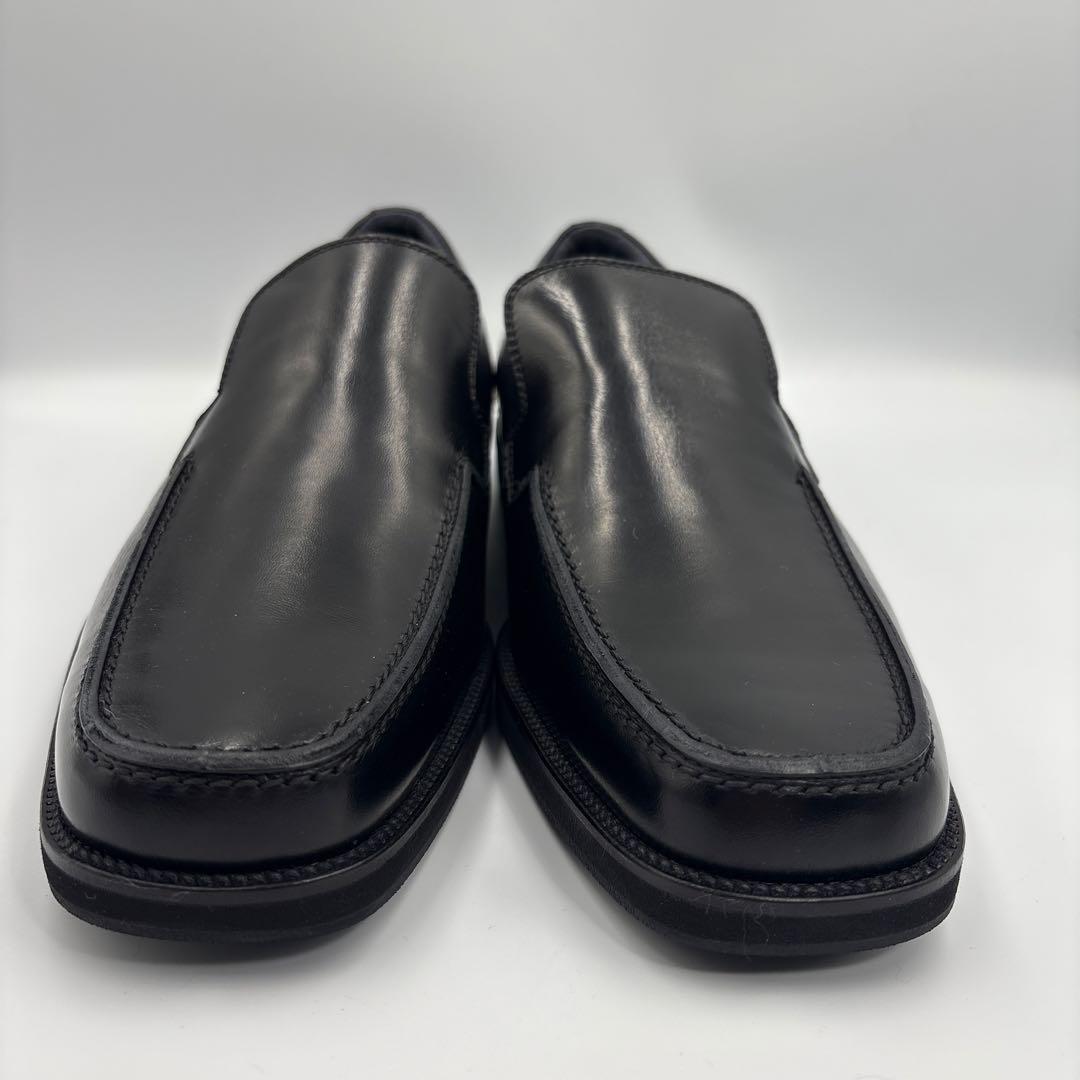 未使用✨アシックス　ランウォーク 黒　レザー　ビジネスシューズ　ローファー