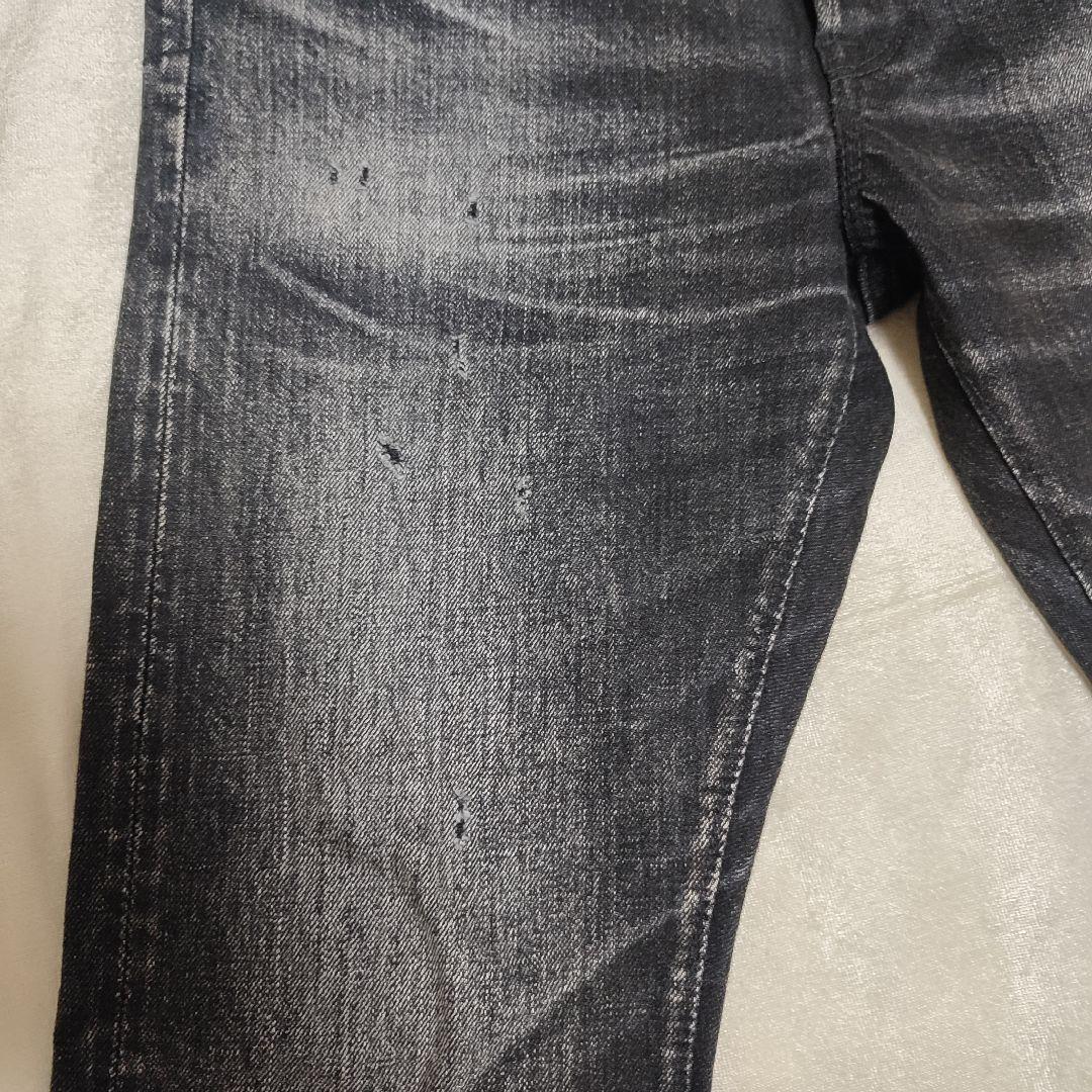 美品YANUK×BerBerJin デニムパンツブラックW28ヴィンテージ藤原裕