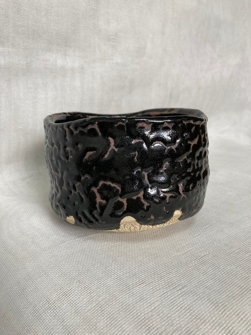 松浦真哉／鬼瀬戸黒茶碗／B34