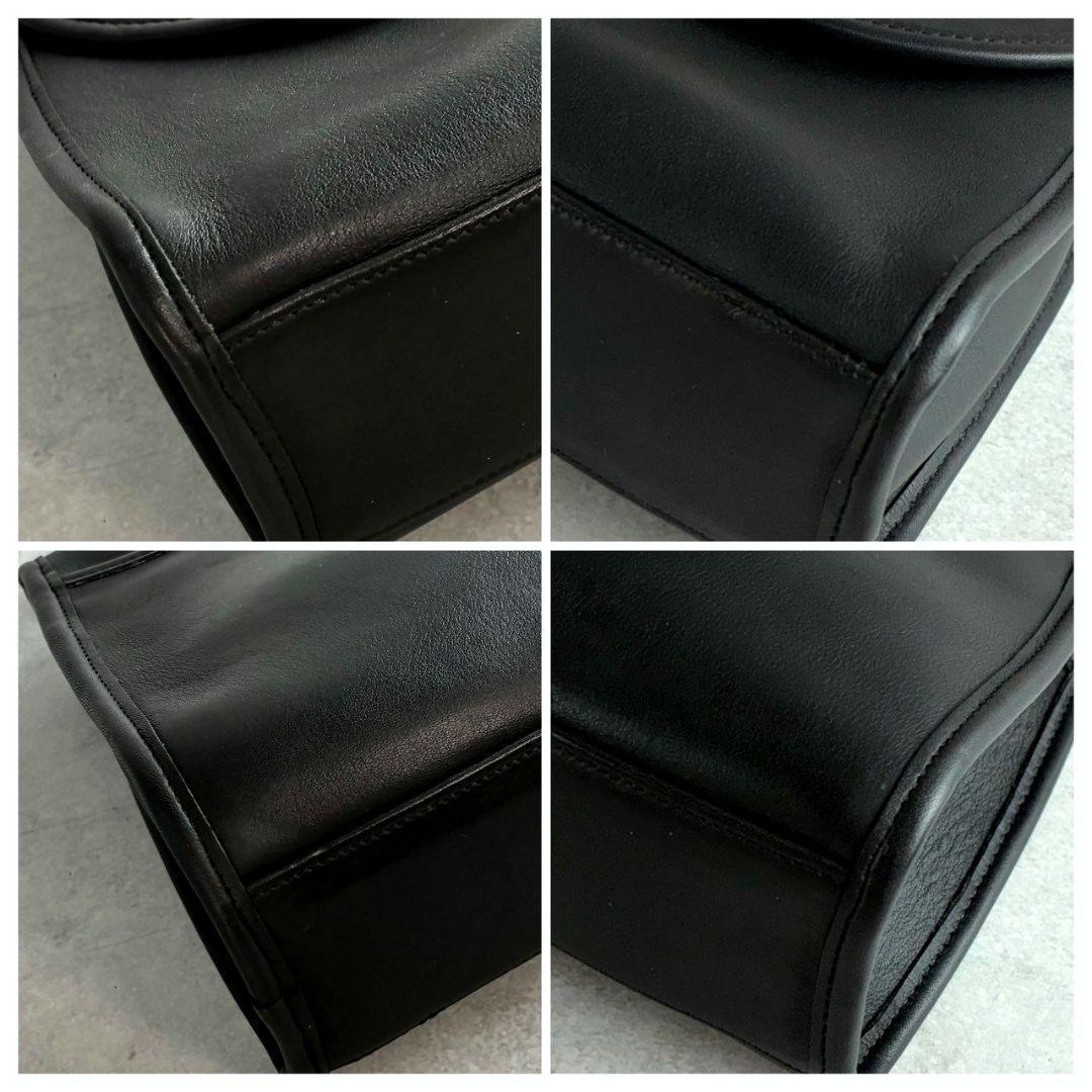 極美品 オールドコーチ レジナ 2way ショルダーバッグ ターンロック 黒